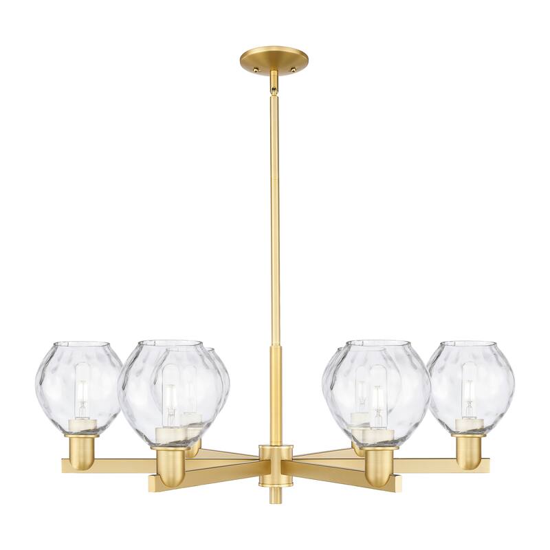 Innovations Lighting Endless Possibilities Arcadia - Waverly - 6 Light 36" Stem Hung Chandelier - Satin Gold