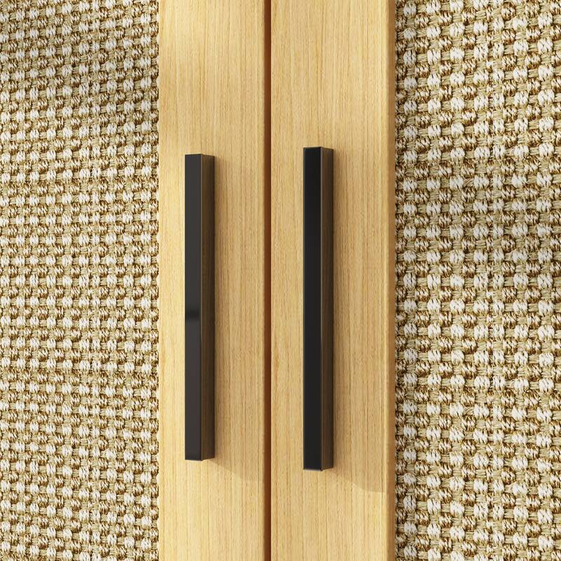 Cat Litter Box Enclosure 2-Door Storage Cabinet Bathroom Cabinet