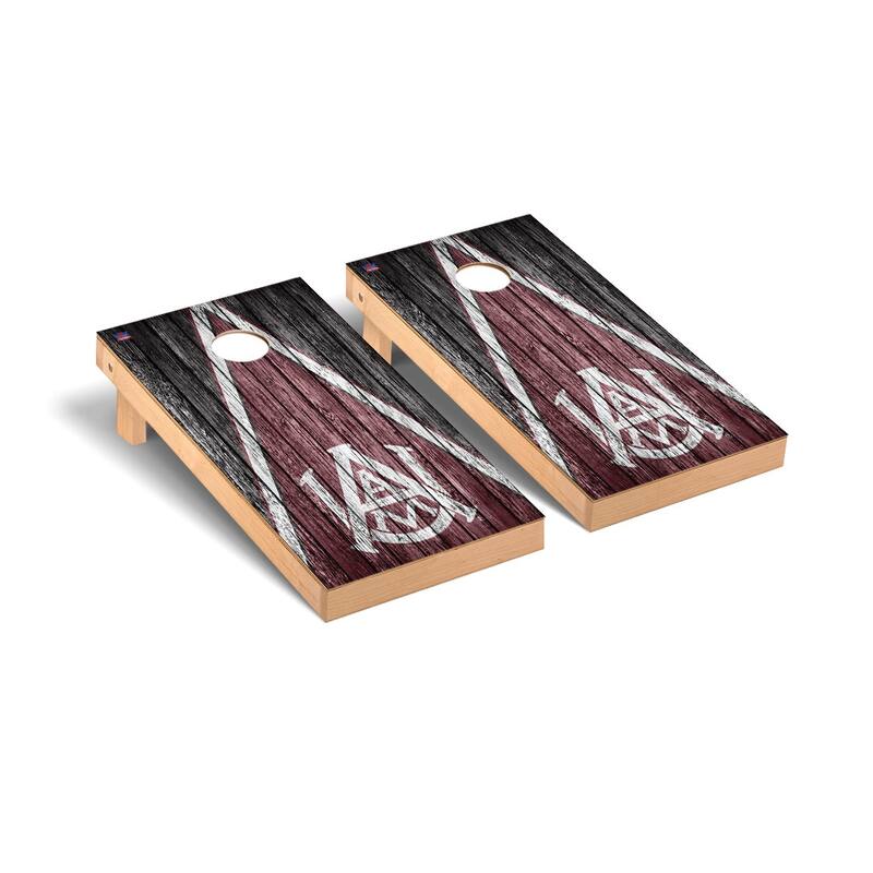 Alabama A&M Bulldogs Triangle Cornhole Board Set
