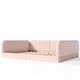 preview thumbnail 123 of 124, Bonwell Upholstered Teddy Fleece Montessori Floor Bed with Half-Enclosed & Curved Guardrails for Kids by GDFStudio