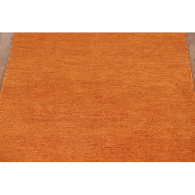 Modern Gabbeh Oriental Area Rug Handmade Living Roomwool Carpet - 4'8" x 6'7"