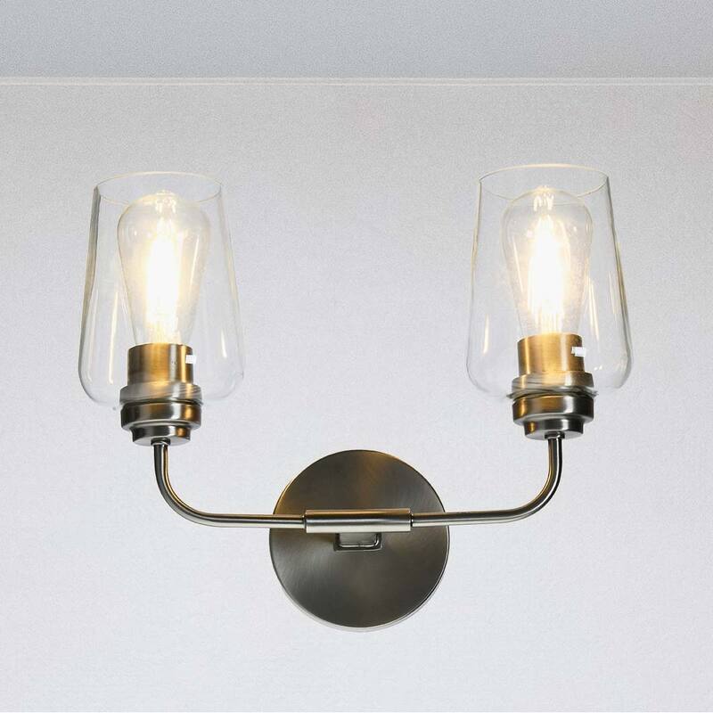 Robert Stevenson Lighting Holden - Metal and Glass Vanity Light