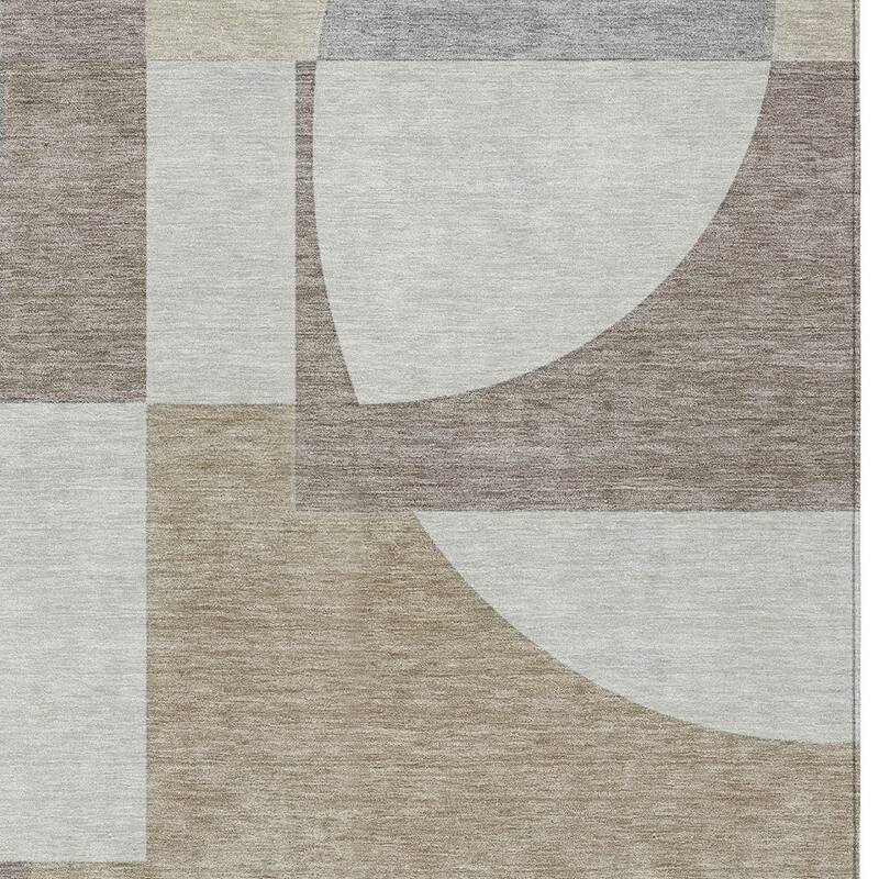 HomeRoots Geometric Modern Rectangle Outdoor Rug