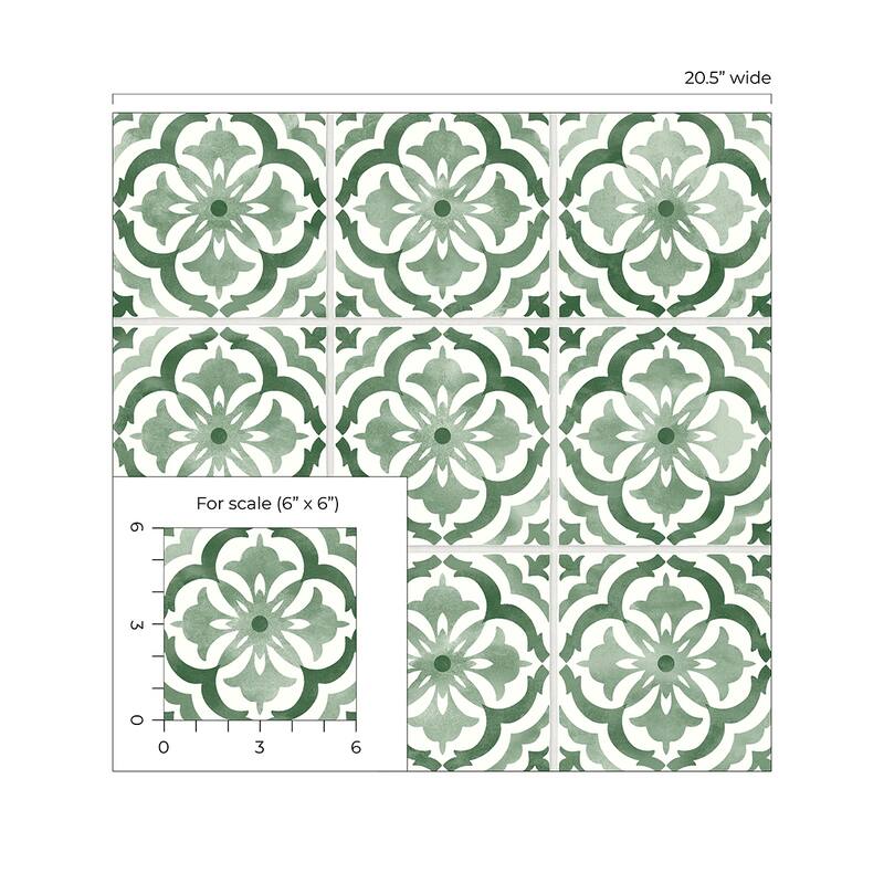 Daisy Bennett Designs Sorento Tile Peel and Stick Wallpaper