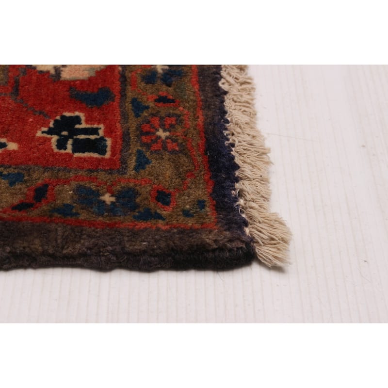 ECARPETGALLERY Hand-knotted Andelz Navy Wool Rug - 3'7 x 10'0