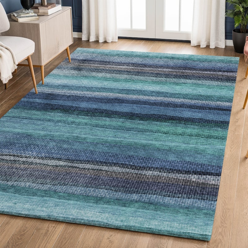 Premium Washable Super Soft Modern Stripe Mayfield Rug