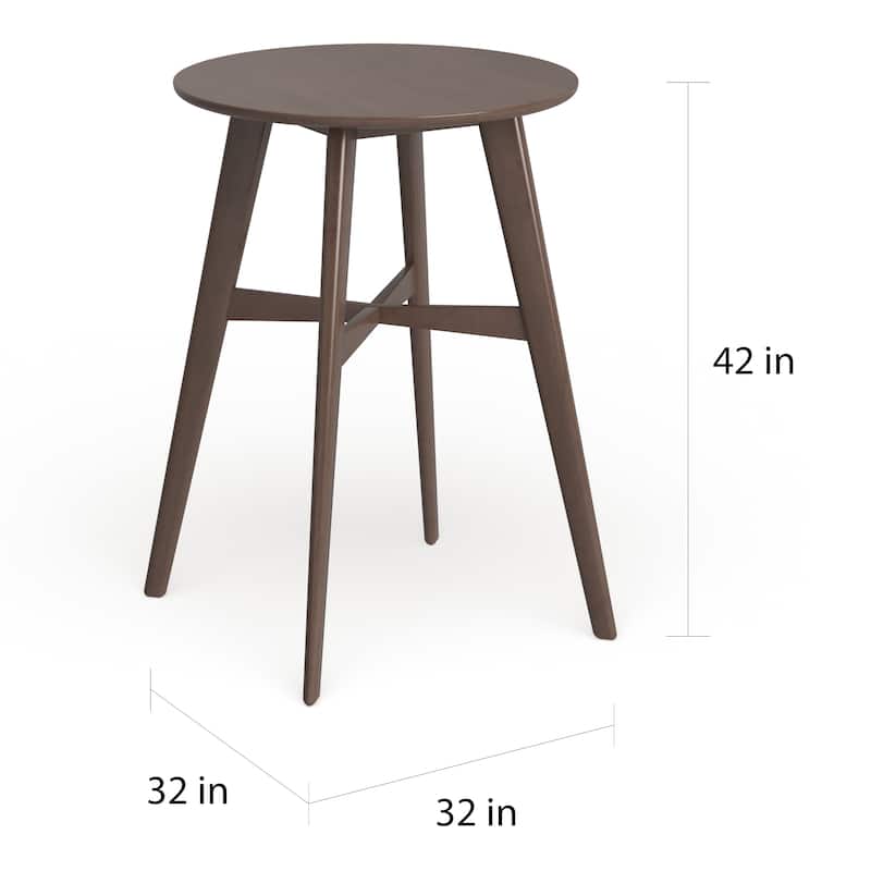 Carson Carrington Lund Wood Bar Table by Christopher Knight Home - 31.50"L x 31.50"W x 42.00"H