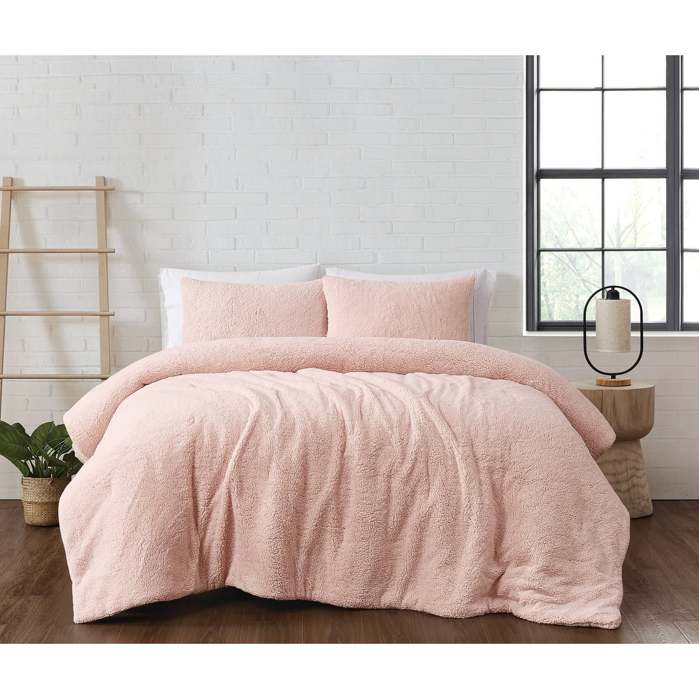 Brooklyn Loom Marshmallow Sherpa Comforter Set
