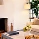 preview thumbnail 3 of 7, Brightech Montage 62 in. Mid-Century Modern LED Super Bright Floor Lamp with Beige Fabric Drum Shade