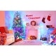 preview thumbnail 16 of 16, Roomfitters Pre-Lit Artificial Christmas Tree Set 4FT 6FT 7.4FT, Holiday Trees with Metal Stands, Warm Lights, Silver