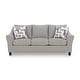 preview thumbnail 6 of 9, Roundhill Furniture Elaris Contemporary Flared Arm Sofa with Soft Chenille Upholstery, Taupe