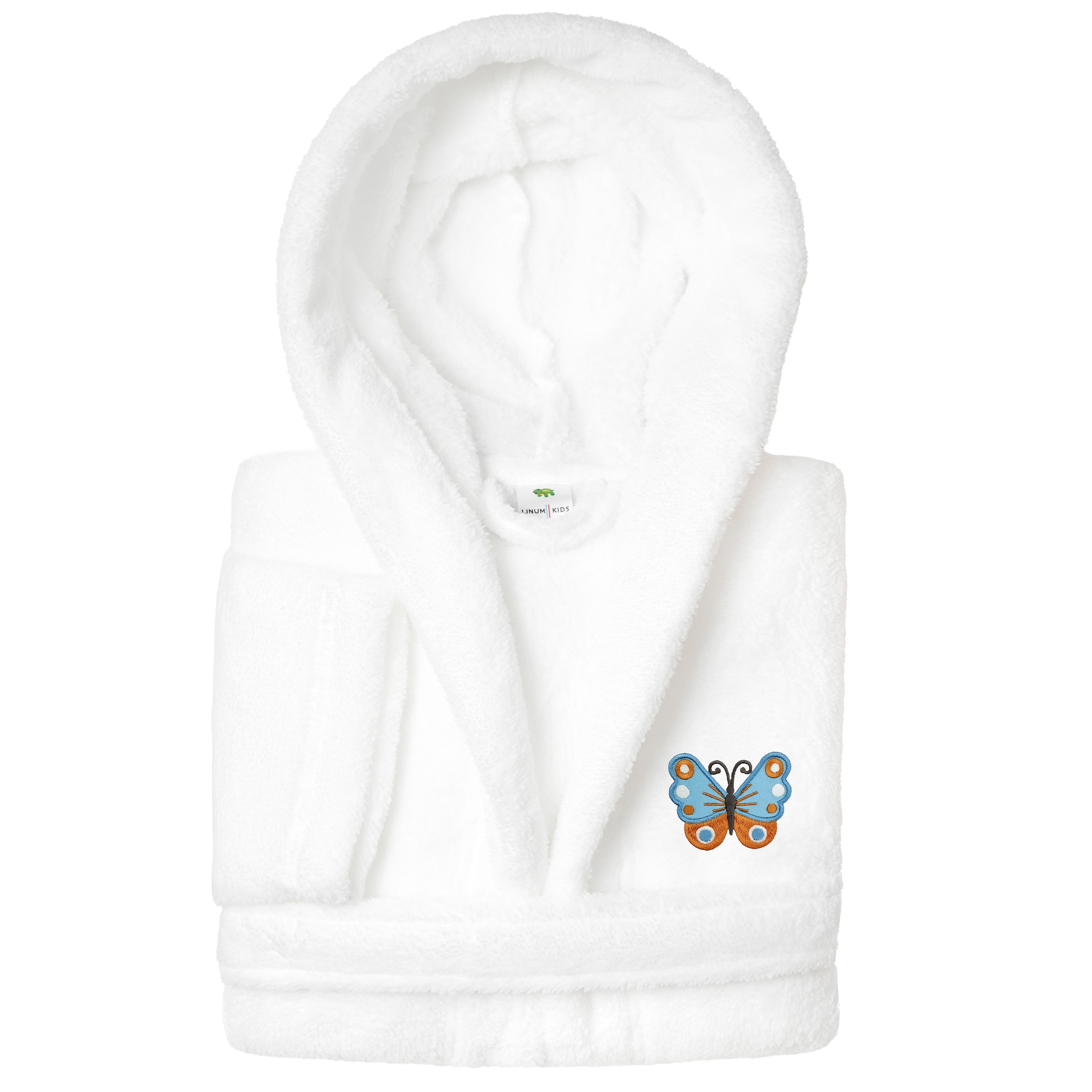 Sweet Kids 100% Polyester SUPER PLUSH Double Brushed Hooded Bathrobe - BUTTERFLY