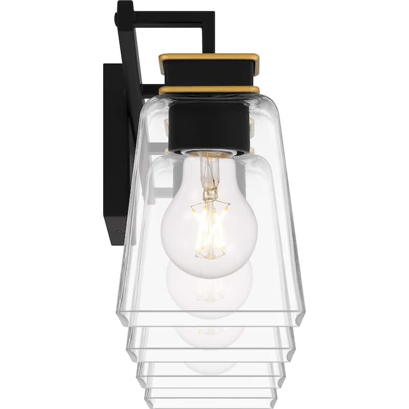 Almany 4-Light Matte Black Bath Light