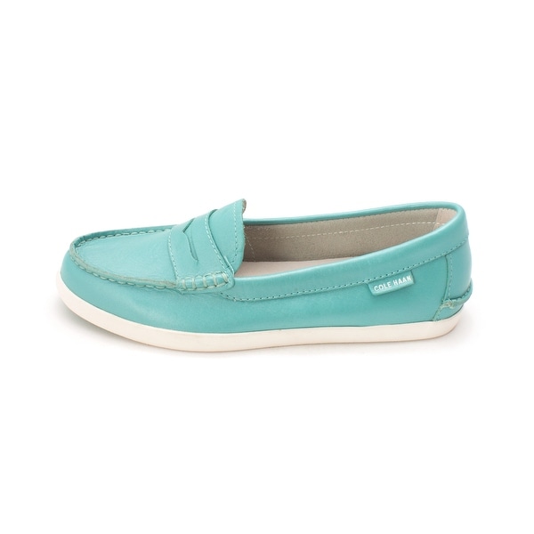 womens teal loafers
