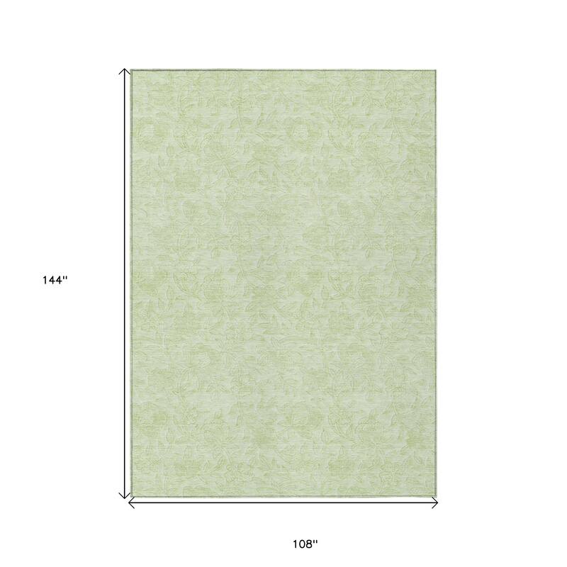 HomeRoots Floral Transitional Rectangle Outdoor Rug