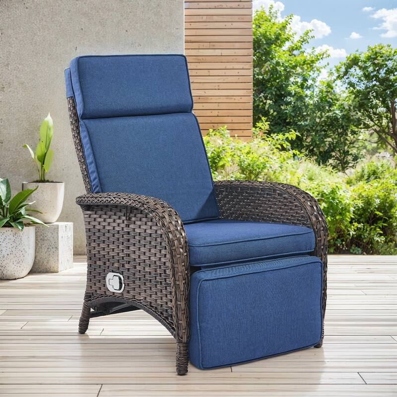 Outdoor Chaise Lounge Chair Adjustable 6-Position