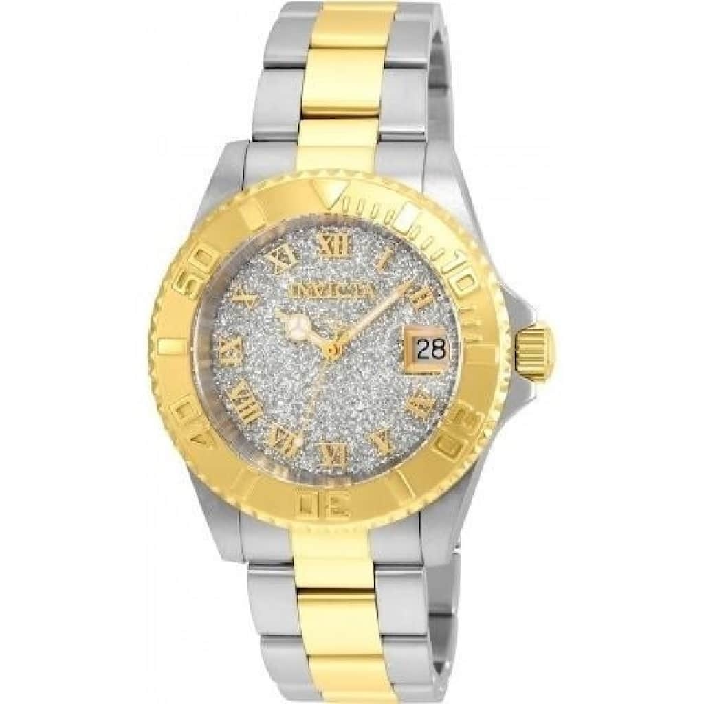 Invicta Women's 22709 'Angel' Gold-tone and Silver Stainless Steel Watch