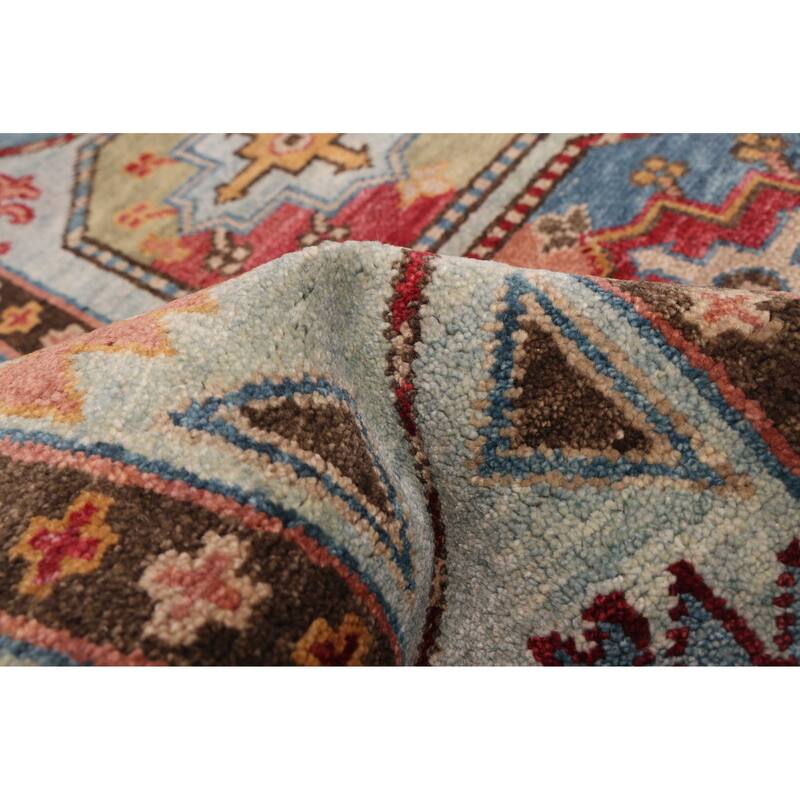 ECARPETGALLERY Hand-knotted Jules Serapi Light Blue Wool Rug - 8'0 x 9'10