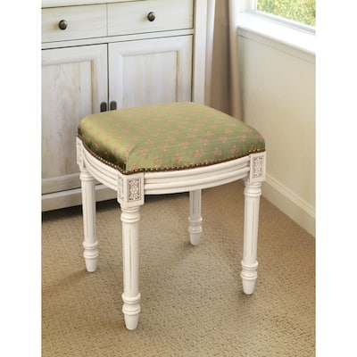 Olive Dragonfly Vanity Stool
