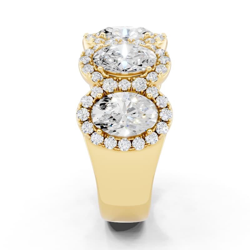 Auriya 14k Gold 2 1/2ctw Lab Grown Diamond Anniversary Ring (E-F VS)