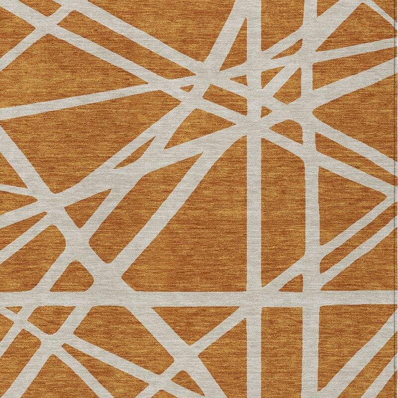 HomeRoots Geometric Transitional Rectangle Outdoor Rug