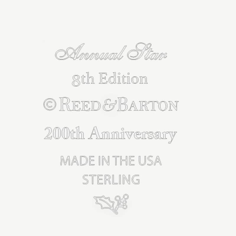 Reed And Barton 2024 8th Annual Star Ornament