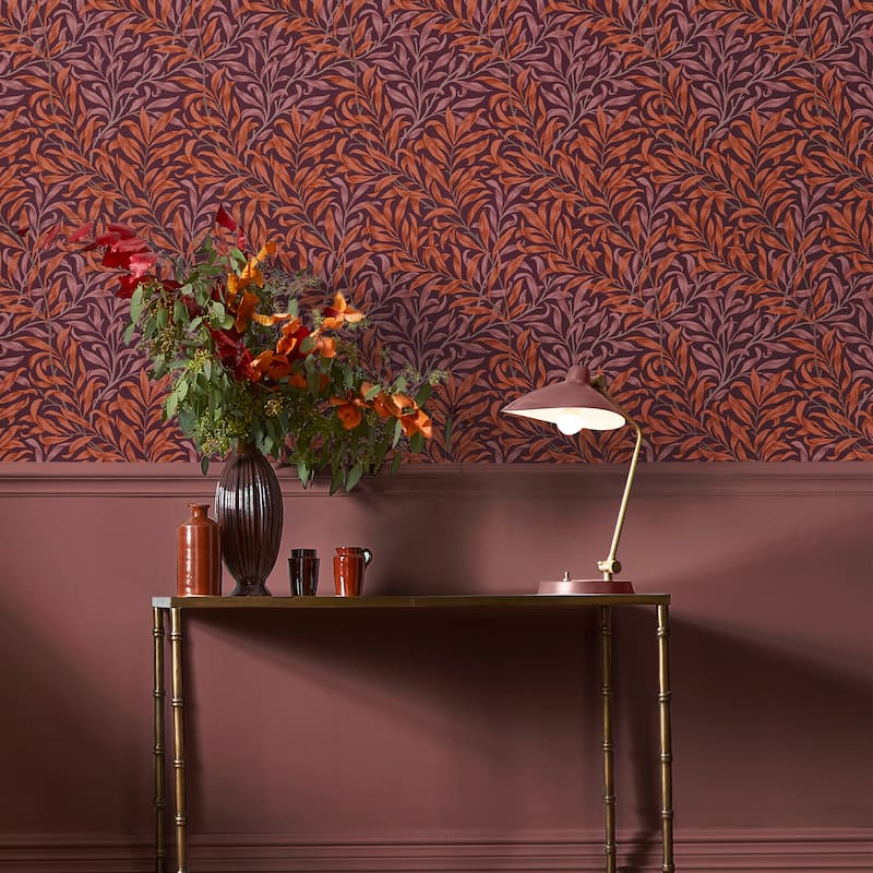 William Morris Willow Bough Plum Wallpaper