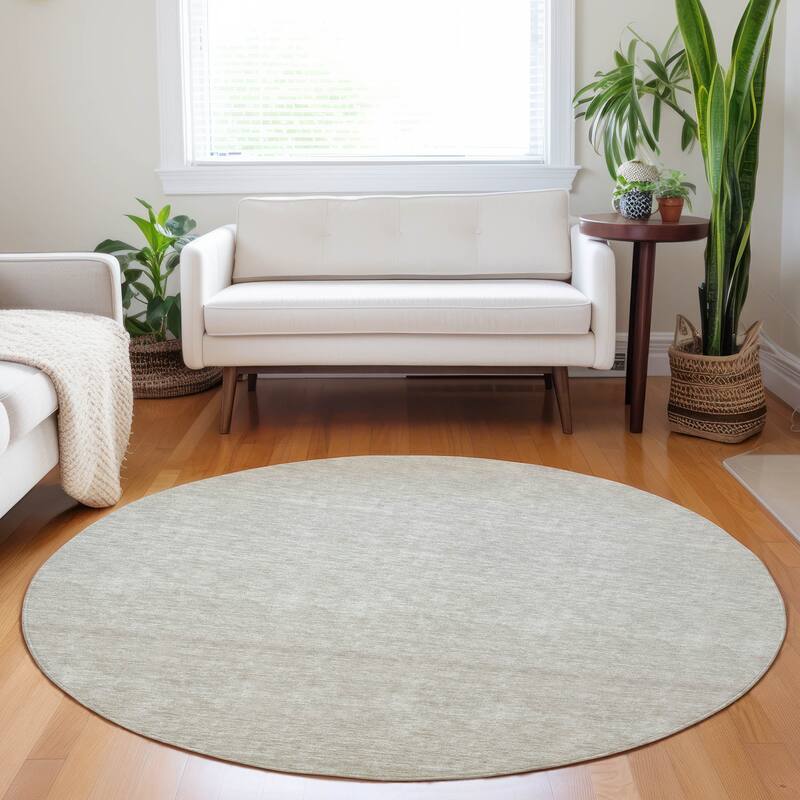 Machine Washable Indoor/ Outdoor Chantille Solid Ombre Rug