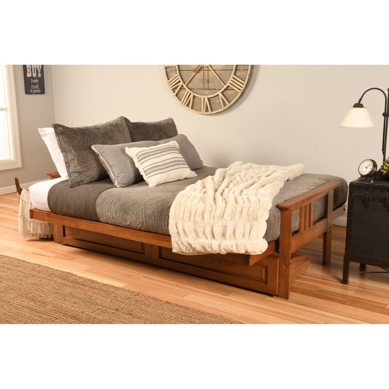 Somette Monterey Futon Frame with Storage Drawers, Mattress Not Included