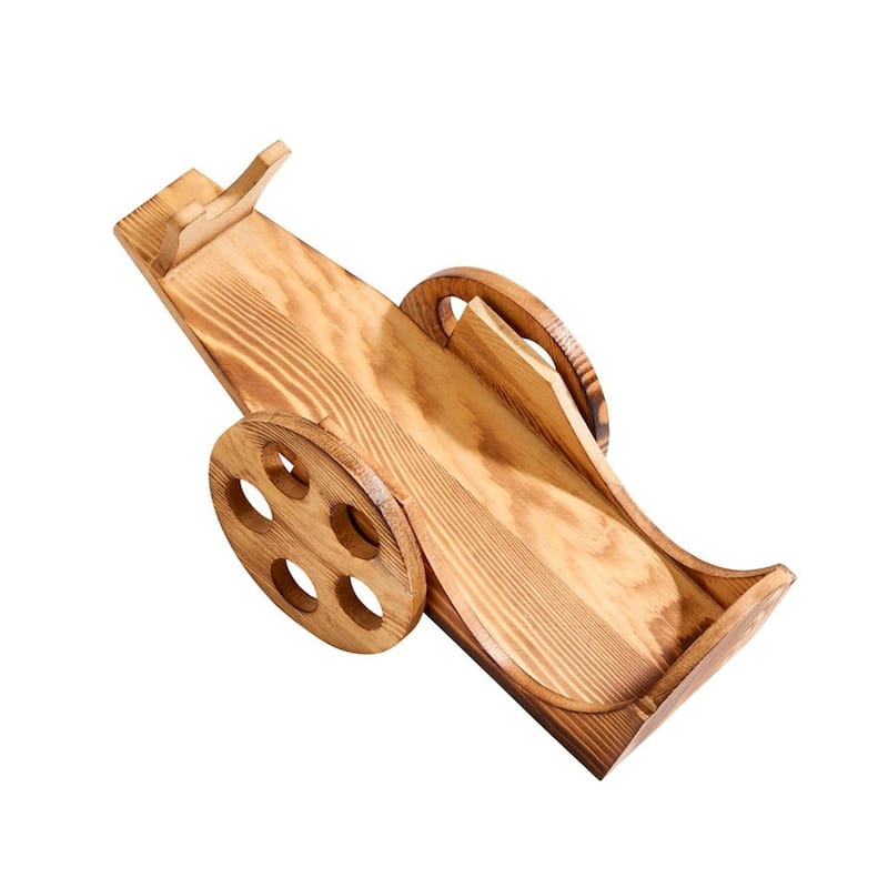 Wine Bottle Cart, 6" X 12" - 12" x 5" x 6"