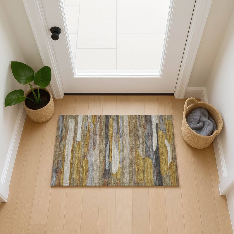 Machine Washable Indoor/ Outdoor Casual Merriam Chantille Rug