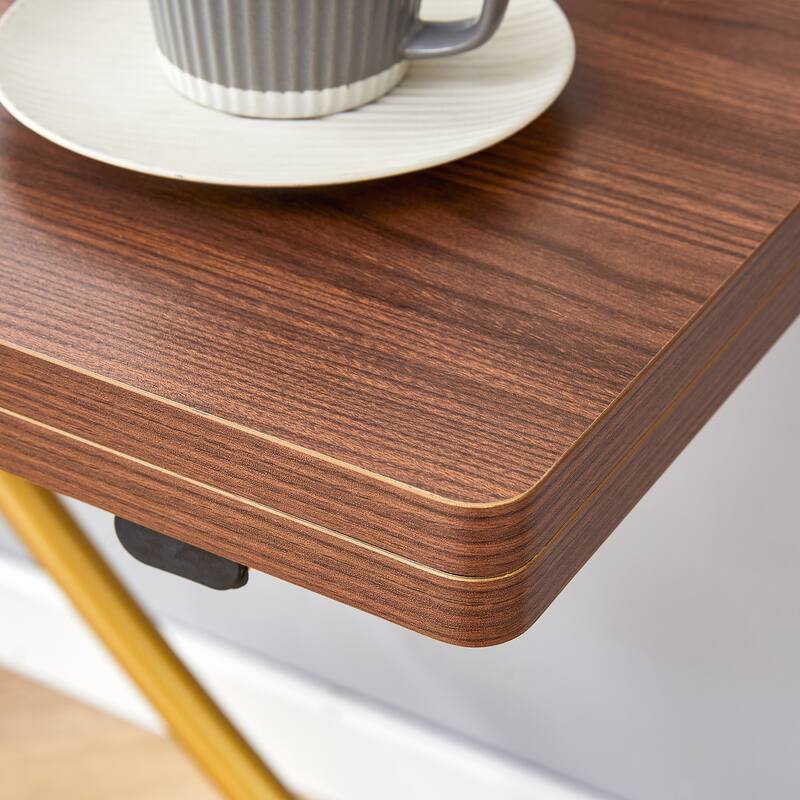 5-Piece Lift Dining Table Set with 4 Chairs, Modern Kitchen Table and Chairs Set, Compact Space-Saving Dining Room Set