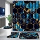 preview thumbnail 14 of 29, 4 Pcs Bathroom Shower Curtain Set,Bathroom Sets with Rugs