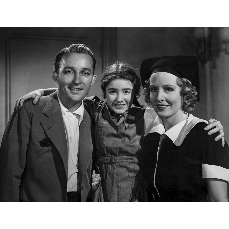 Bing Crosby smiling in Formal Outfit Portrait with White Background High Quality