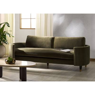 SAFAVIEH Home Winford Velvet Sofa - 91"W x 33"D x 26"H