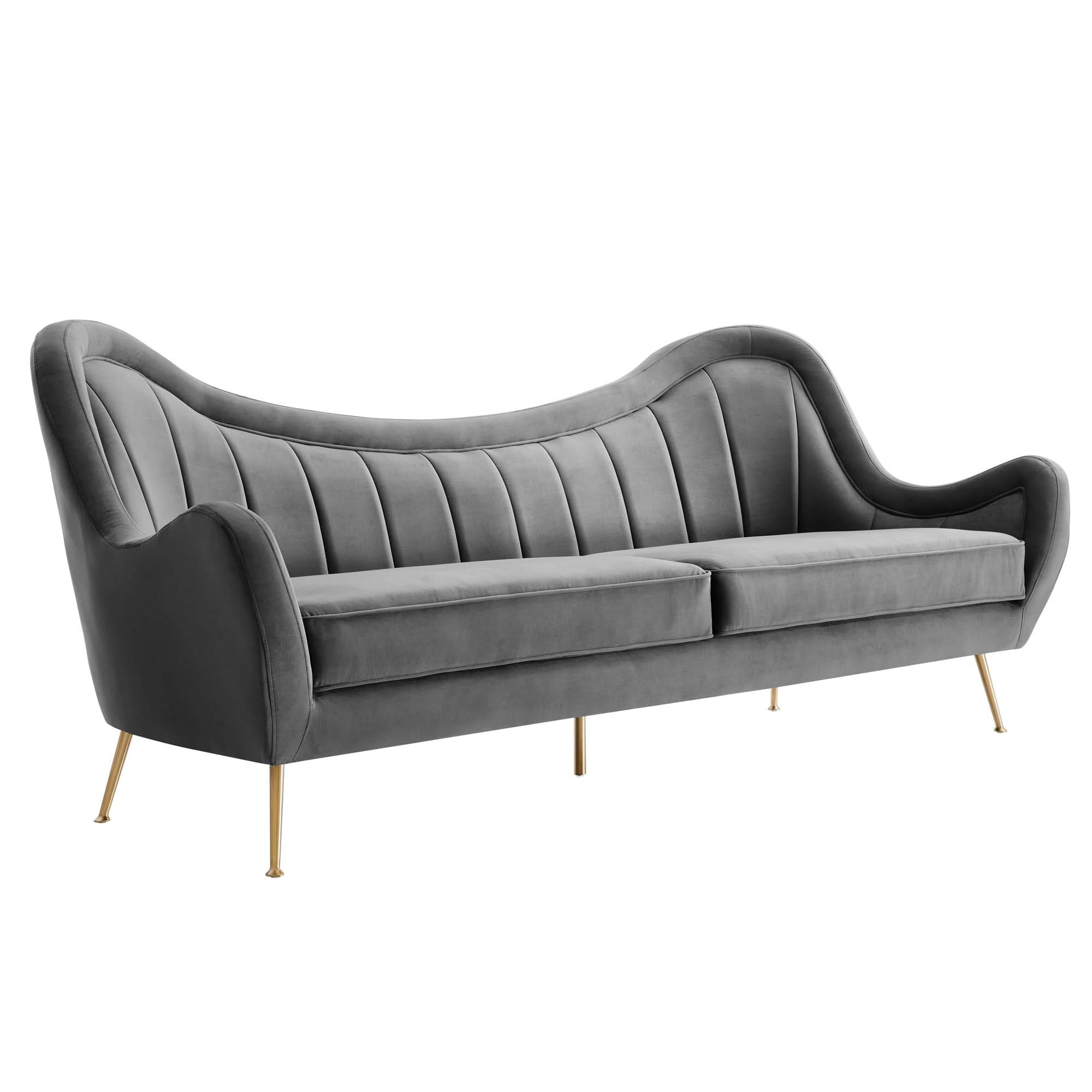 Nantwich channel tufted on sale convertible sofa