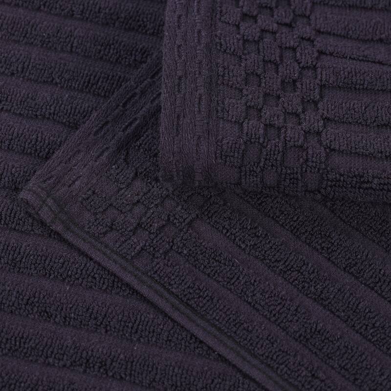 Superior Soho Ribbed Cotton Bath Towel Set of 2