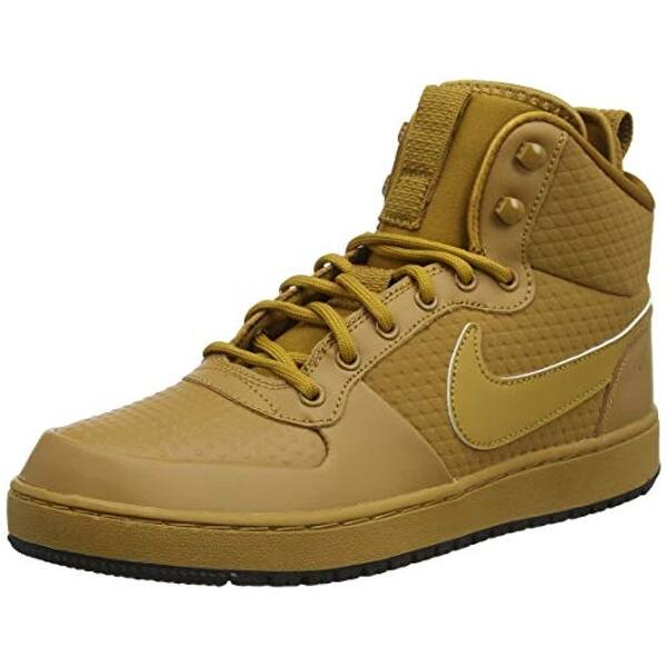 Shop Nike Men S Ebernon Mid Winter Sneakers 12 D Us Wheat Wheat