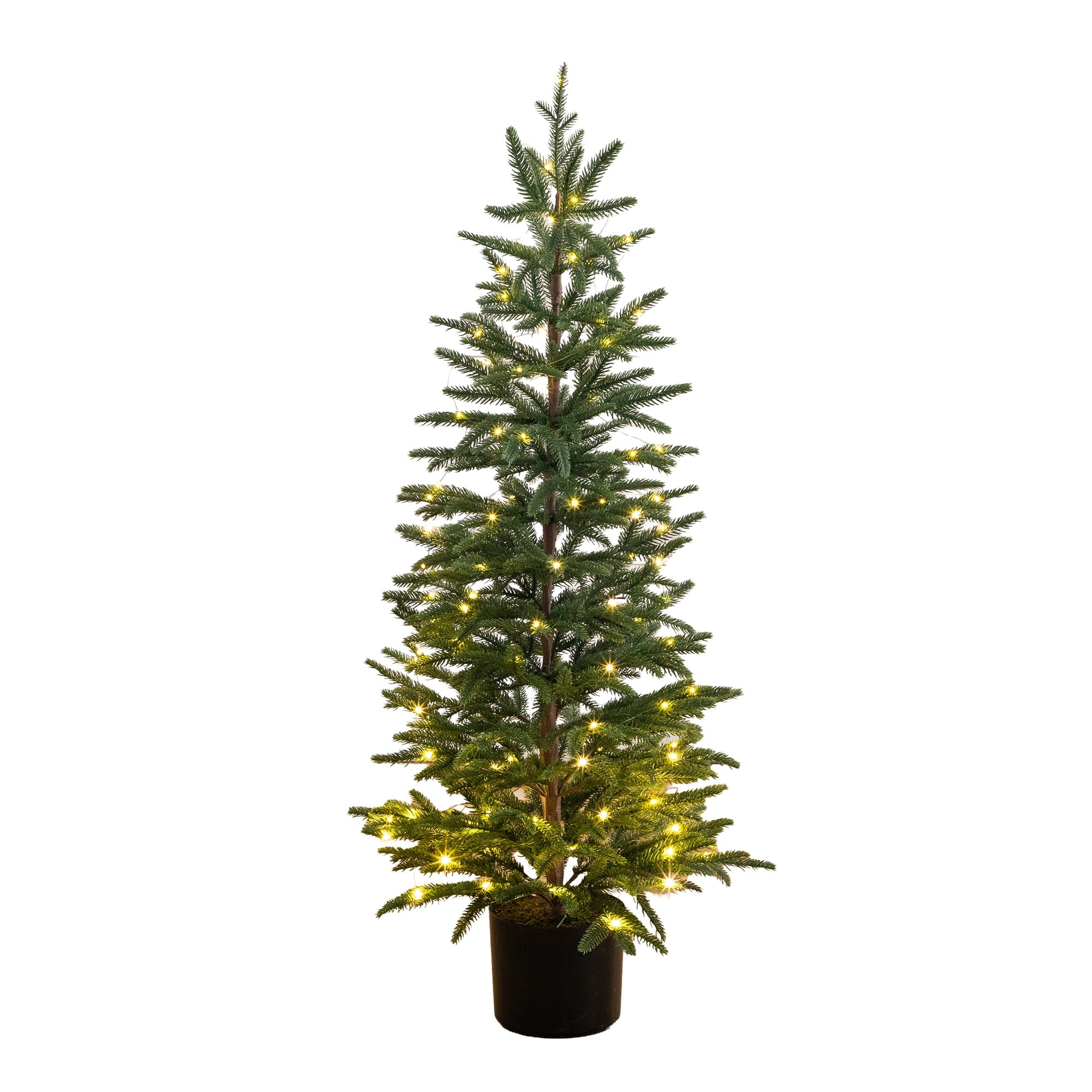 4-ft Pre-Lit Artificial Christmas Tree with 120 LED Lights