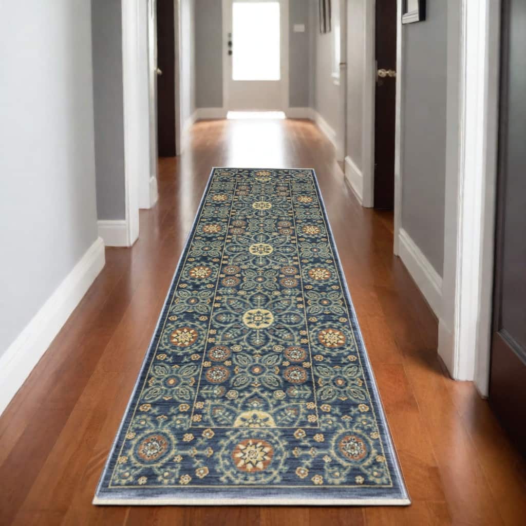 HomeRootsMedallion Traditional Runner Area Rug