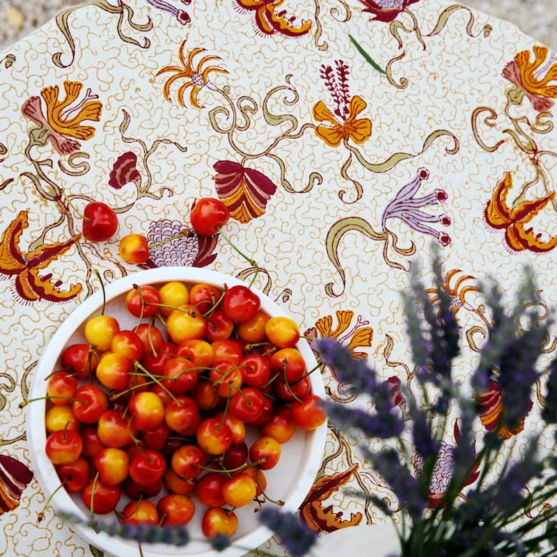 Couleur Nature Fleurs des Indes Tablecloth