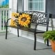 preview thumbnail 5 of 5, Blooming Garden Metal Bench