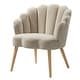 preview thumbnail 53 of 64, HULALA HOME Morden Scalloped Velvet Arm Chair with Tufted Back