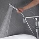 preview thumbnail 7 of 12, 33" H Solid Brass Floor Mounted Freestanding Tub Faucet with Hand Shower and Diverter