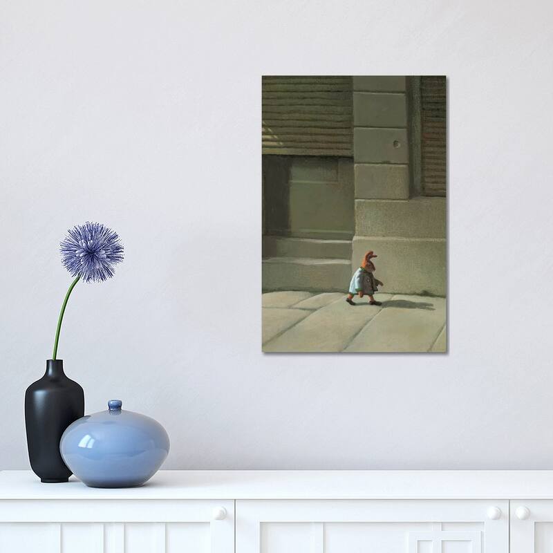 iCanvas "Street Rabbit" by Michael Sowa Canvas Print - 18x12x1.5