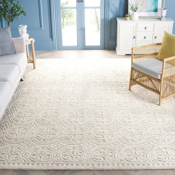 Safavieh Chelsea York 3 x 6 Ivory/Ivory Indoor Floral/Botanical Oriental Handcrafted Runner