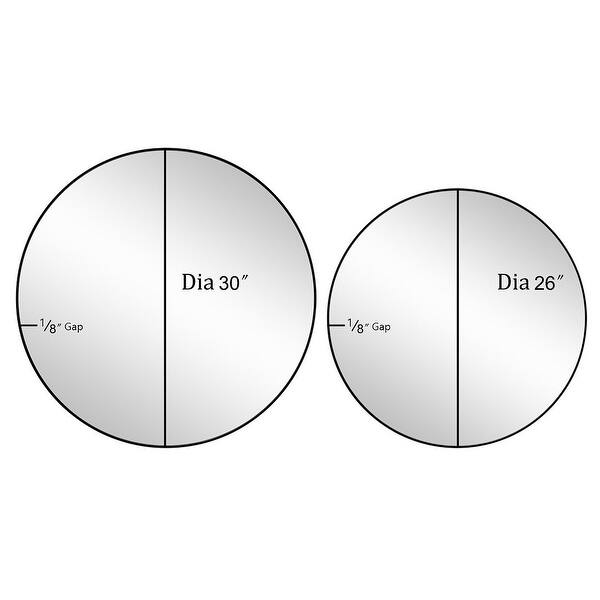 Mirror Trend Round Flat Metalframed Wall Mirror Bed Bath & Beyond