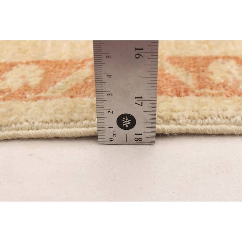 ECARPETGALLERY Hand-knotted Chobi Finest Ivory Wool Rug - 6'2 x 8'7