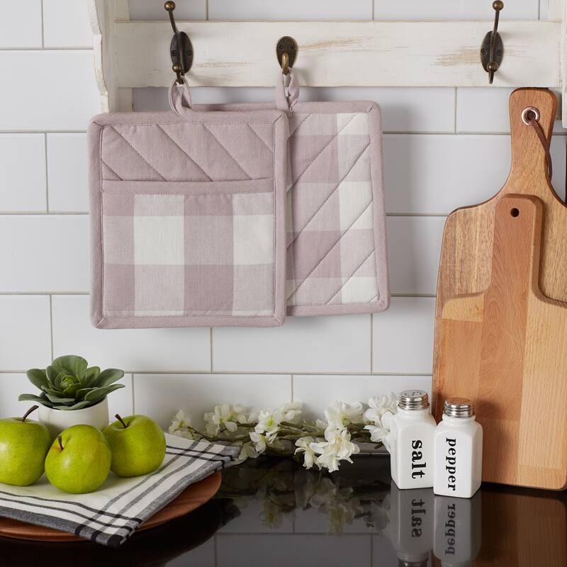 DII Vintage Red Buffalo Check Dishtowel (Set of 3)