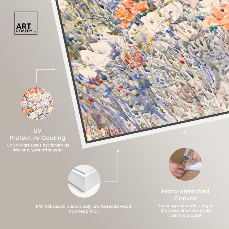 Island Garden by Childe Hassam Canvas by Art Remedy